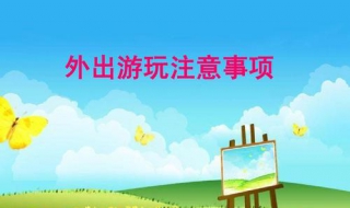 外出旅游注意事项（孩子外出旅游注意事项）