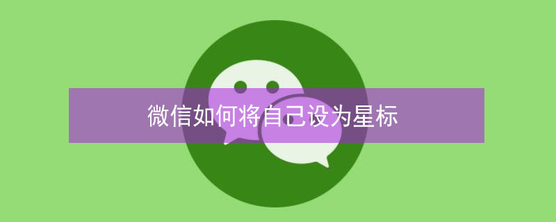 微信如何将自己设为星标 微信怎么把自己设置成星标