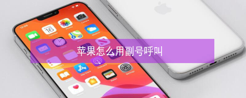 iPhone怎么用副号呼叫（苹果手机怎么用副号呼叫）