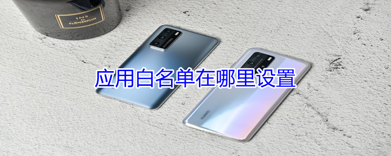 应用白名单在哪里设置（手机应用白名单在哪里设置）