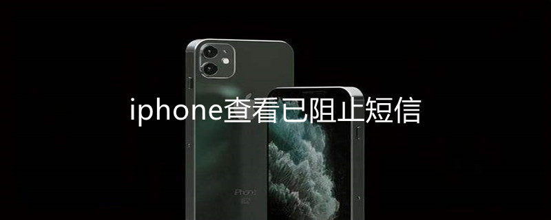 iPhone查看已阻止短信（iphone12查看已阻止短信）