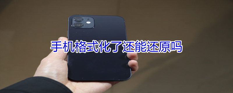 手机格式化了还能还原吗（手机格式化了还能恢复吗）