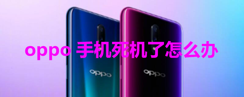 oppo手机死机了怎么办（oppo手机死机了屏幕动不了咋办）