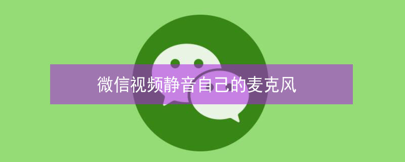 微信视频静音自己的麦克风（微信视频 麦克风静音）