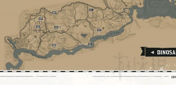 荒野大镖客2恐龙化石在哪里 荒野大镖客2全恐龙化石地图标注