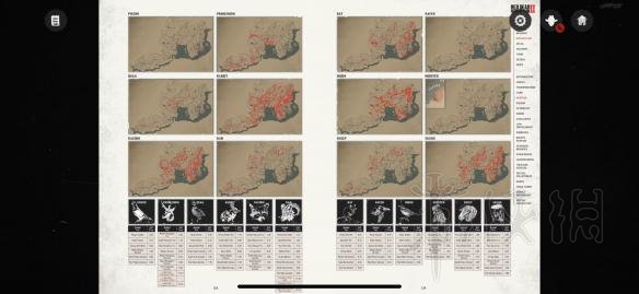 荒野大镖客2物种分布位置地图一览 荒野大镖客2物种有哪些