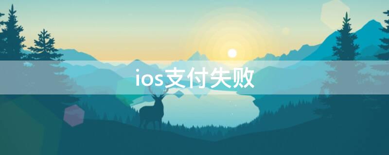 ios支付失败 iphone 支付失败