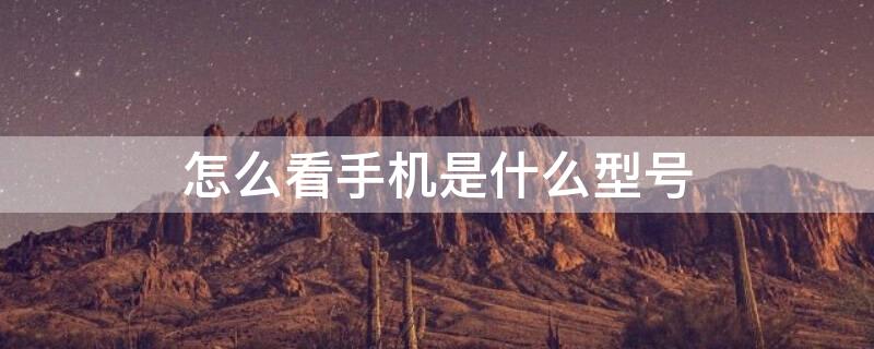 怎么看手机是什么型号 怎么看手机是什么型号的荣耀