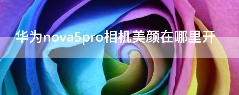 华为nova5pro相机美颜在哪里开 nova5pro美颜效果怎么样