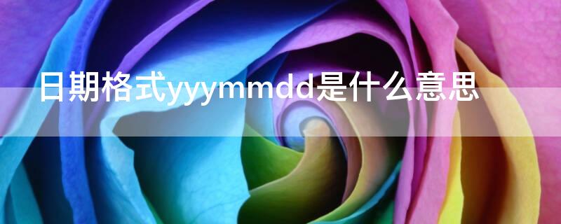 日期格式yyymmdd是什么意思 日期格式yyyy-mm-dd是什么意思