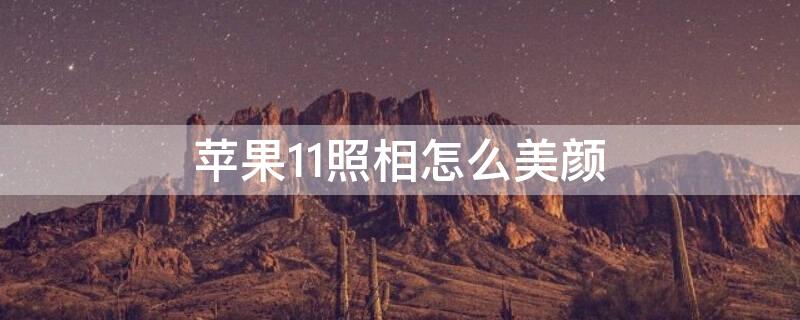 iPhone11照相怎么美颜 苹果iphone11手机相机怎么调美颜