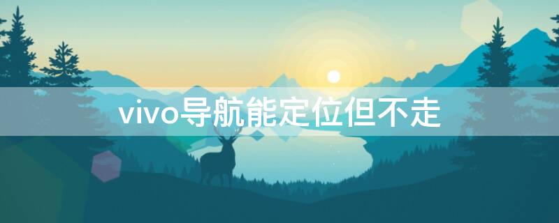 vivo导航能定位但不走（vivo手机定位地图看不清楚）
