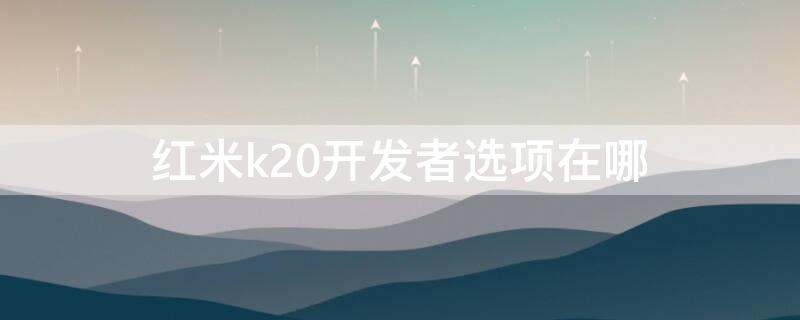 红米k20开发者选项在哪 红米k20手机开发者选项在哪