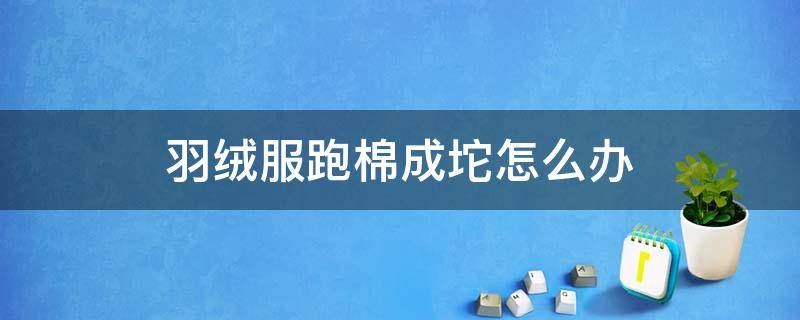羽绒服跑棉成坨怎么办（羽绒服放洗衣机里洗了成坨怎么办）