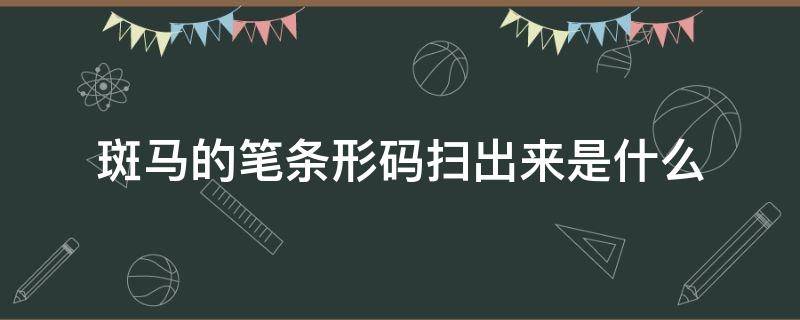 斑马的笔条形码扫出来是什么 斑马条形码扫描器app