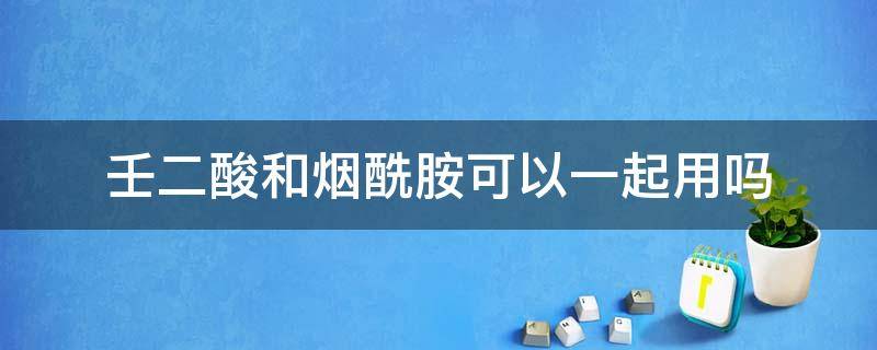 壬二酸和烟酰胺可以一起用吗（壬二酰胺和壬二酸）