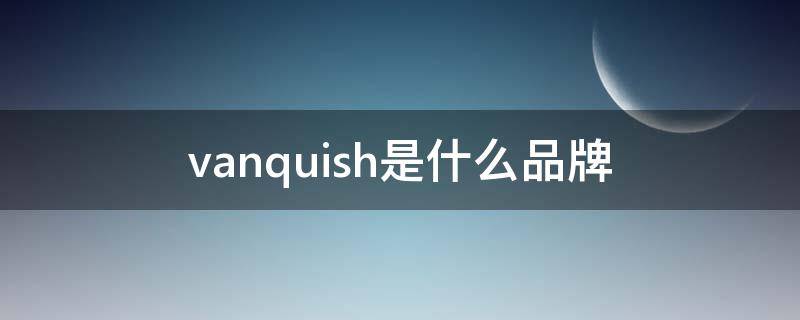 vanquish是什么品牌 vanessahogan是什么牌子