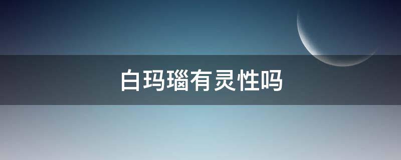 白玛瑙有灵性吗 白玛瑙有灵性吗值钱吗