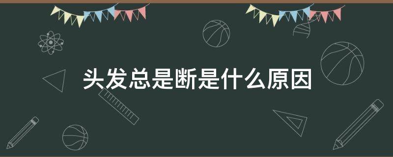 头发总是断是什么原因 头发总是断是什么原因怎么办