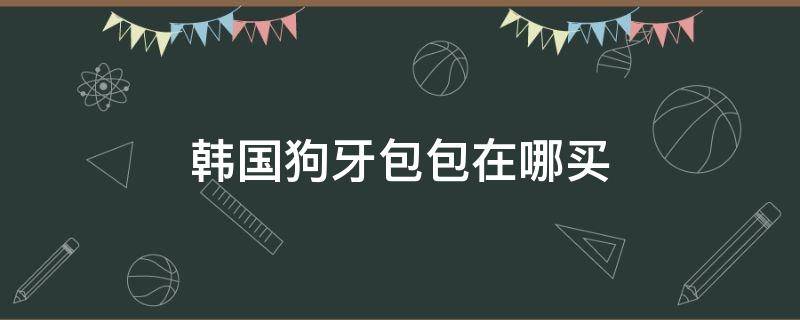 韩国狗牙包包在哪买 韩国正品狗牙包卖多少钱