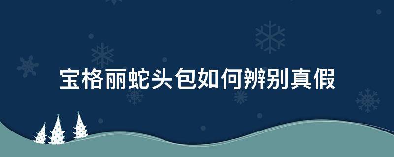 宝格丽蛇头包如何辨别真假 宝格丽蛇头包是什么皮质