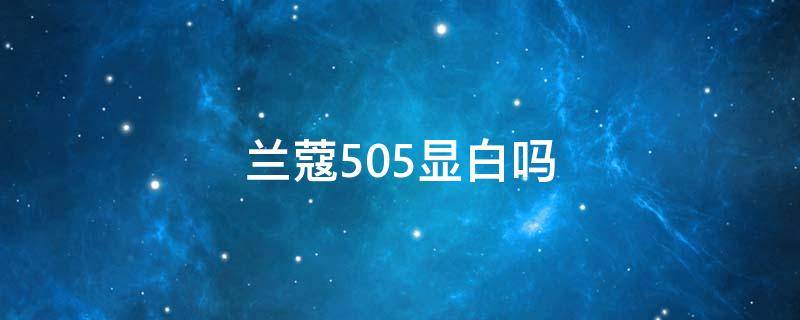 兰蔻505显白吗（兰蔻505适合什么肤色）