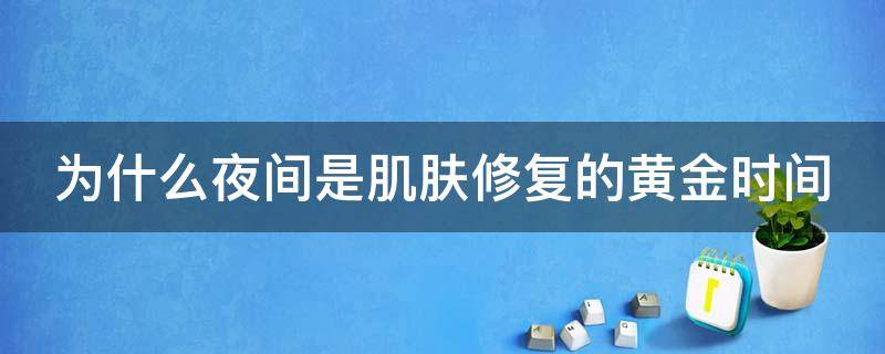 为什么夜间是肌肤修复的黄金时间 皮肤夜间修复能力是白天的多少倍