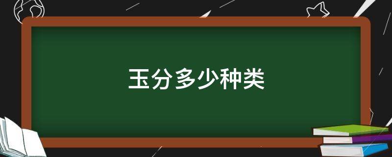 玉分多少种类 玉分多少种类怎么分别