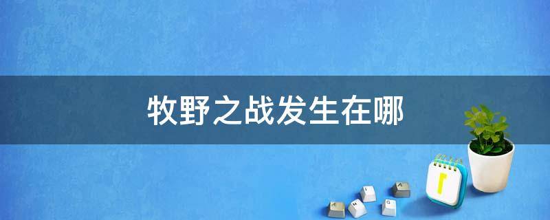 牧野之战发生在哪 牧野之战发生在哪一年,交战双方是谁,结果是