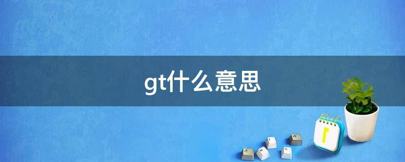 gt什么意思 GT是什么意思