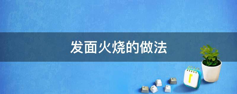 发面火烧的做法 发面火烧的做法大全视频