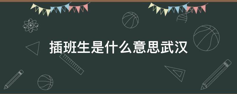 插班生是什么意思武汉 武汉插班生怎么入学