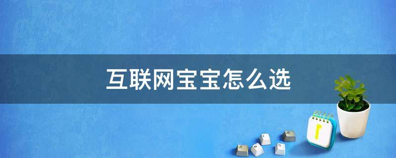 互联网宝宝怎么选 互联宝宝官网