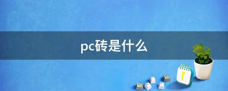 pc砖是什么 pc砖是什么样子的