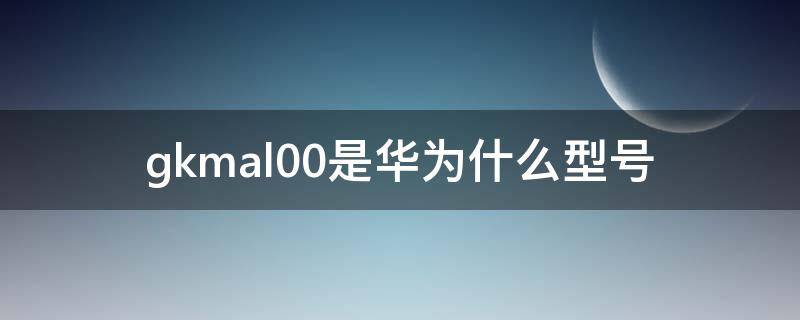 gkmal00是华为什么型号（华为gkmal00b价格是多少）