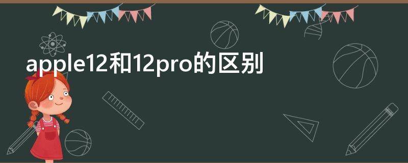 apple12和12pro的区别