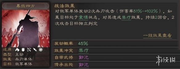 三国志战略版暴敛四方可以配给谁