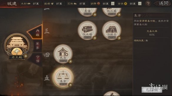 三国志战略版内政建筑作用介绍