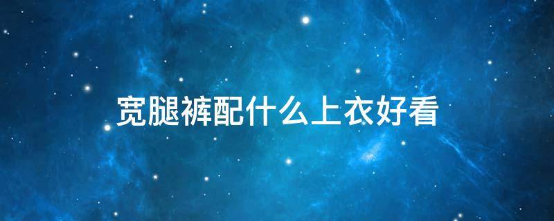 宽腿裤配什么上衣好看 宽腿裤搭什么上衣