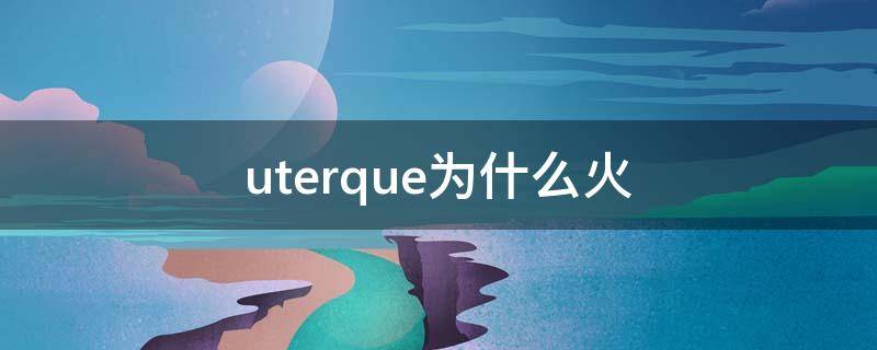 uterque为什么火 Uterque